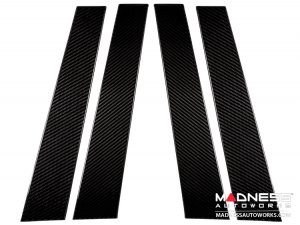Volkswagen Golf Mk6 B Pillar Cover Kit - Carbon Fiber
